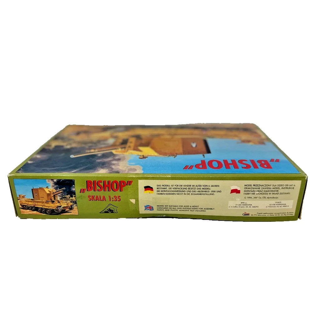 Maquette Bishop 1/35 British WWII SP Gun Plastic Model Kit Vintage 1996 New